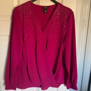 Silk dazzling blouse